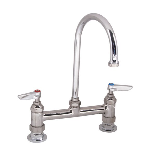 Faucet, 8"Deck , Gsnk, Leadfree